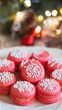 red and white floral round ornament wallpaper