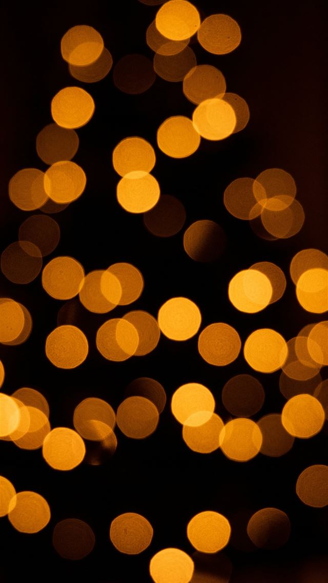 1290x2796 yellow and white bokeh lights - yellow iPhone Wallpaper