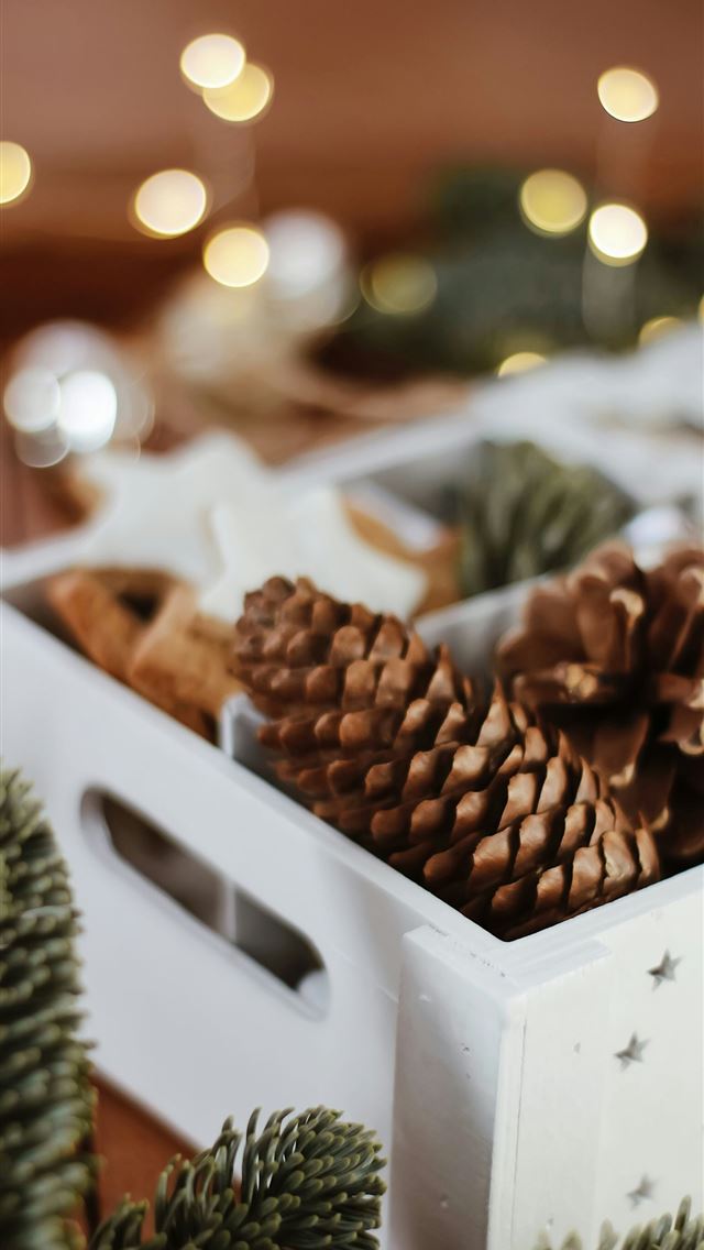 1290x2796 brown coffee beans on white wooden box - food iPhone Wallpaper