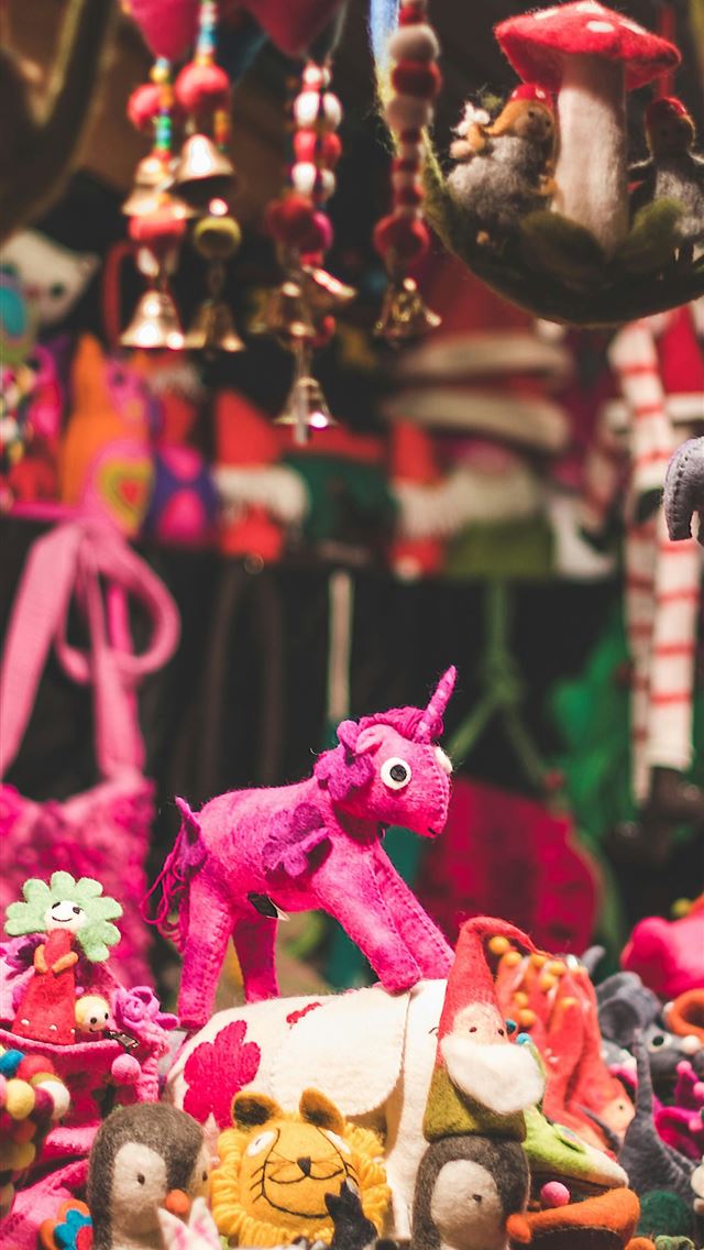 1290x2796 assorted type plush toys - dark (black) iPhone Wallpaper
