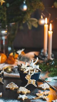 christmas cookies wallpaper