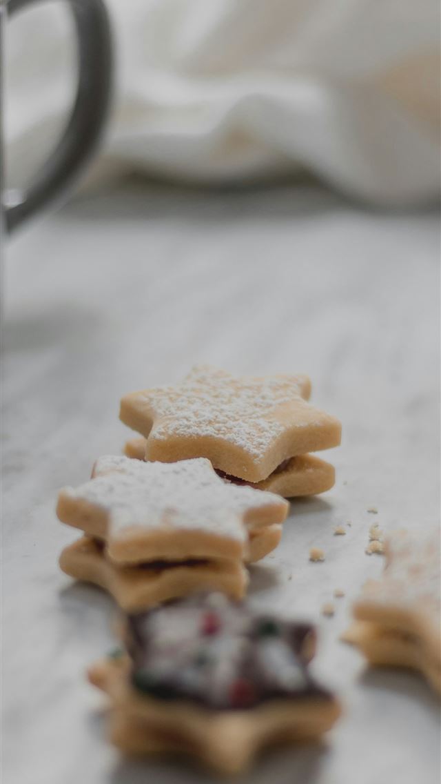 1290x2796 star cookies - christmas iPhone Wallpaper