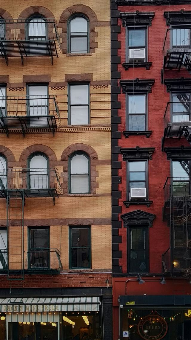 1290x2796 shallow focus photo of brown and red building -  iPhone Wallpaper