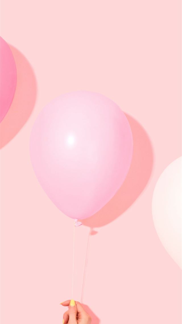 1290x2796 Pink and White Balloons - valentine's day iPhone Wallpaper