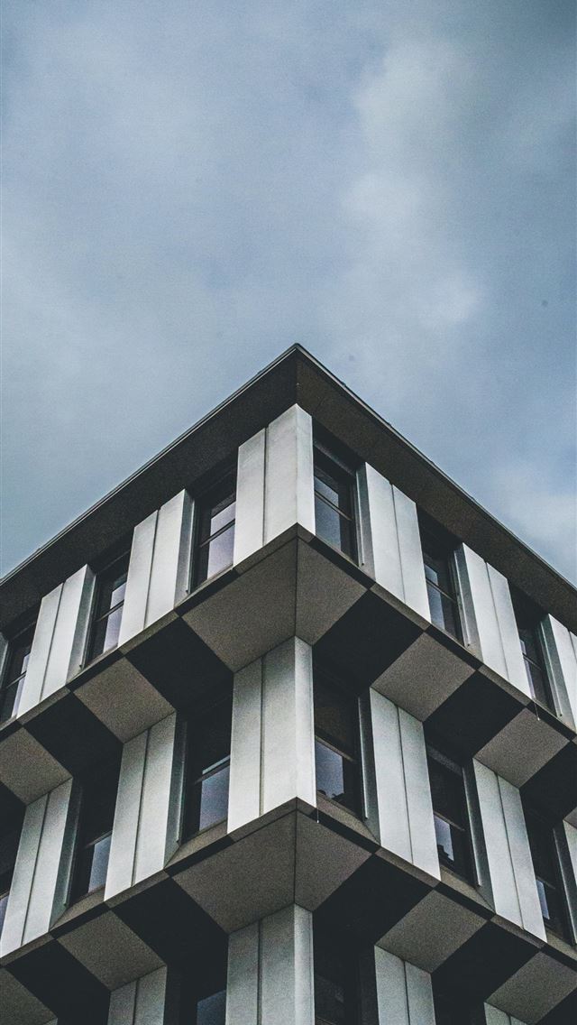 1290x2796 low angle photography of white concrete building -  iPhone Wallpaper