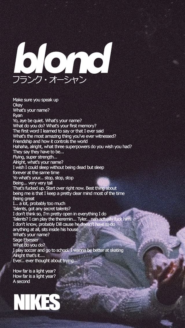 1125x2436 frank ocean -  iPhone Wallpaper