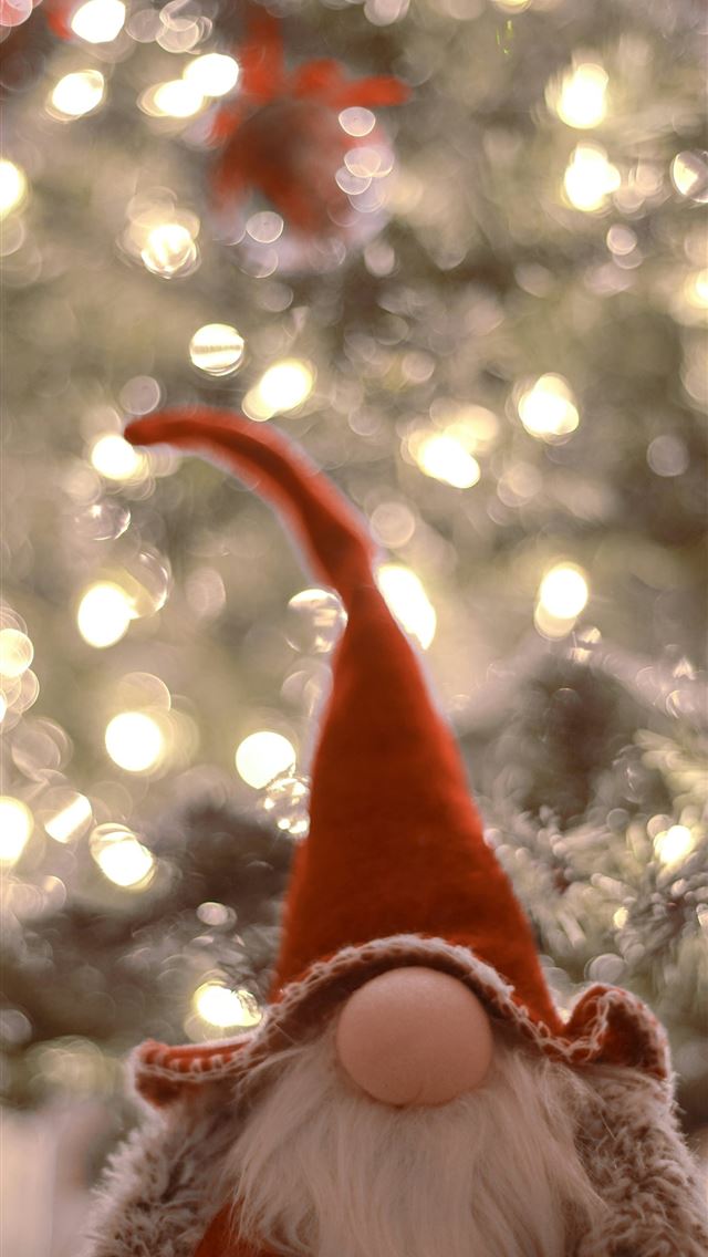 1290x2796 red and white santa hat -  iPhone Wallpaper