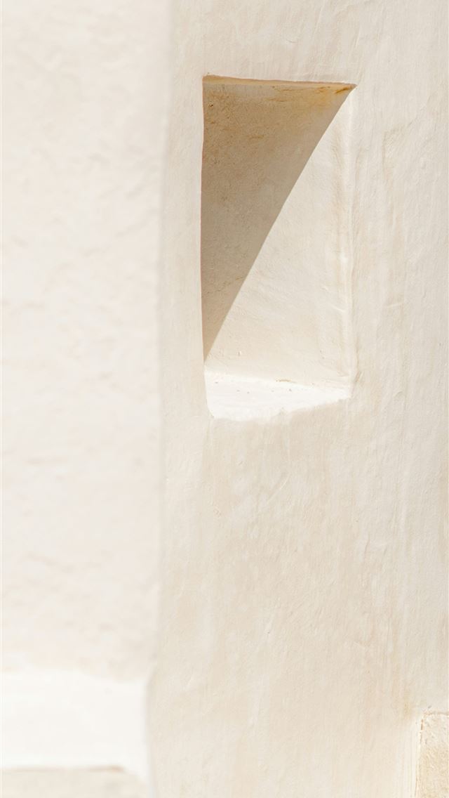 1290x2796 white concrete wall with hole -  iPhone Wallpaper
