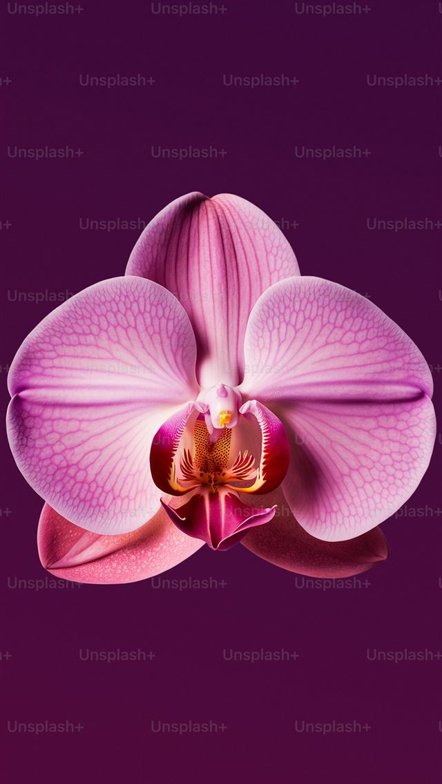 640x1136 a pink flower with a purple background -  iPhone Wallpaper