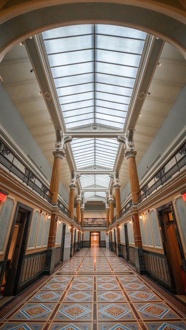 640x1136 Beautiful interior hallway with architectural deta... -  iPhone Wallpaper