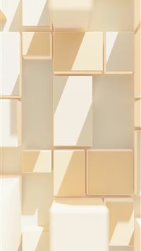 Geometric cubes with warm sunlight and shadows  wallpaper