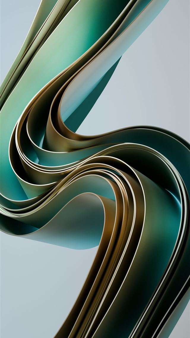 1290x2796 An abstract image of a curved green object -  iPhone Wallpaper