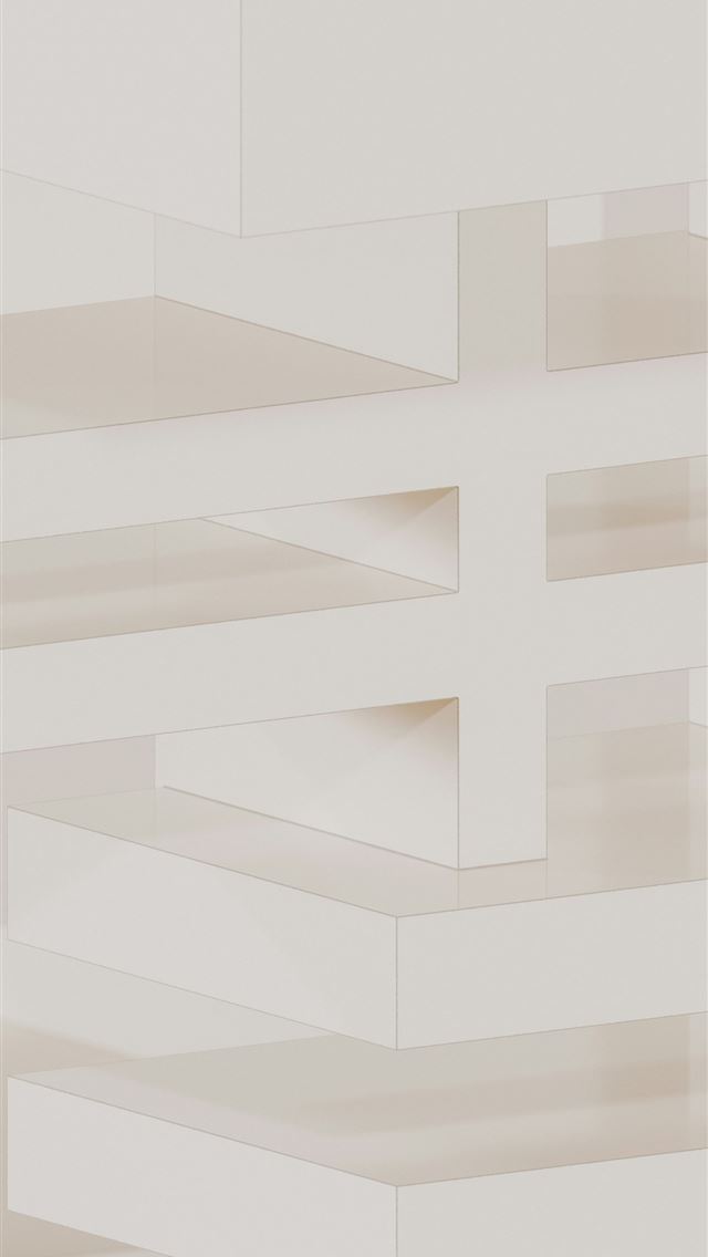 1290x2796 A white wall with a clock on the top of it -  iPhone Wallpaper