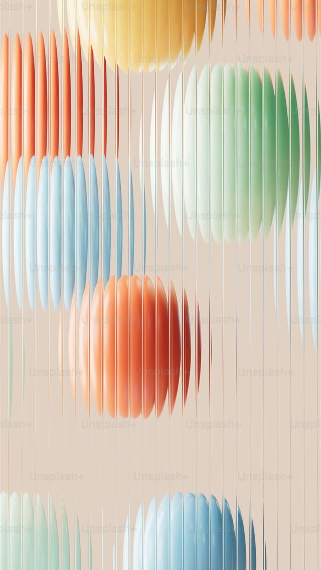 1290x2796 Colorful patterned bubbles are shown in a textured... -  iPhone Wallpaper