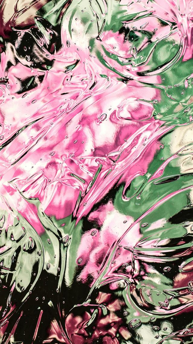 1290x2796 Abstract art with pink green and clear textures  -  iPhone Wallpaper