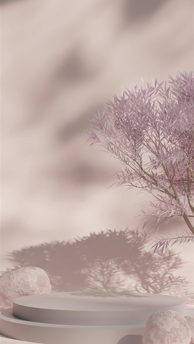 1290x2796 A small tree in a white vase with snow around it -  iPhone Wallpaper