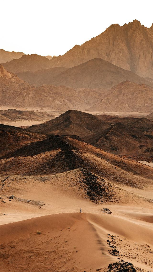 1290x2796 a desert landscape with mountains in the backgroun... -  iPhone Wallpaper