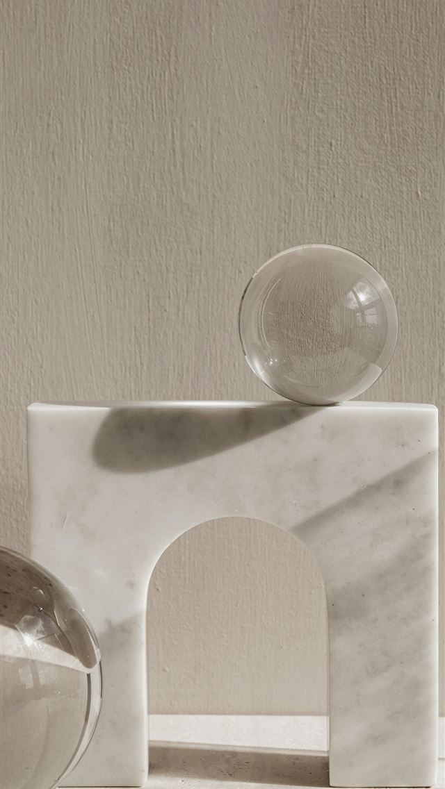 1290x2796 a white chair and a white table -  iPhone Wallpaper