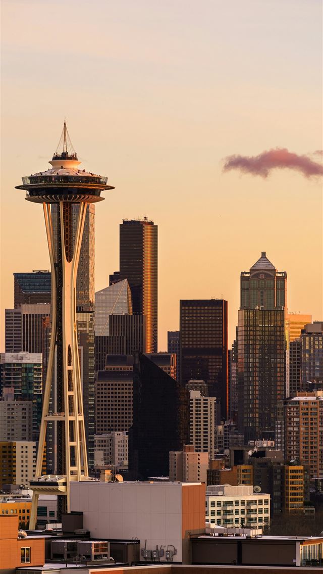 1290x2796 a view of a city with tall buildings -  iPhone Wallpaper