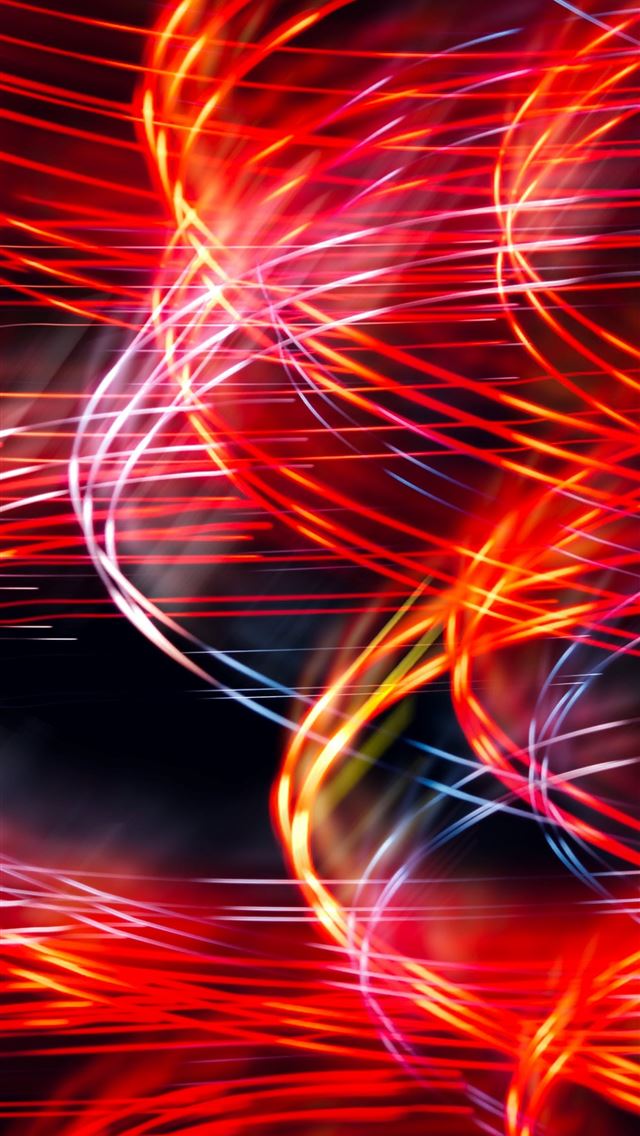 1290x2796 A blurry image of red and yellow lights -  iPhone Wallpaper