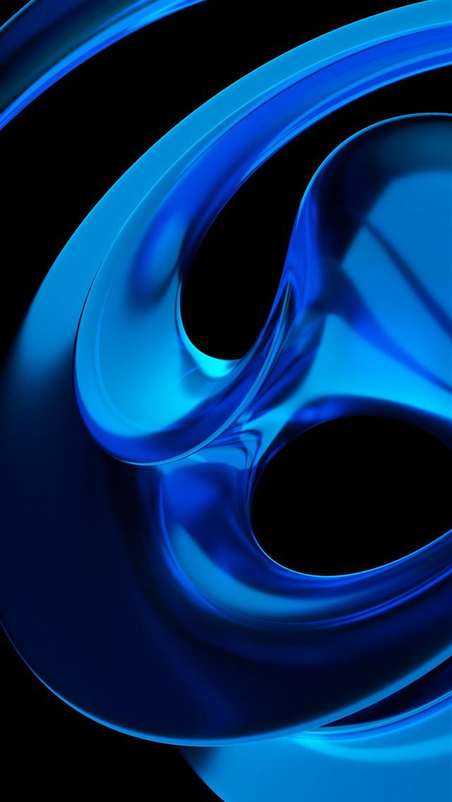 1290x2796 A blue abstract design on a black background -  iPhone Wallpaper