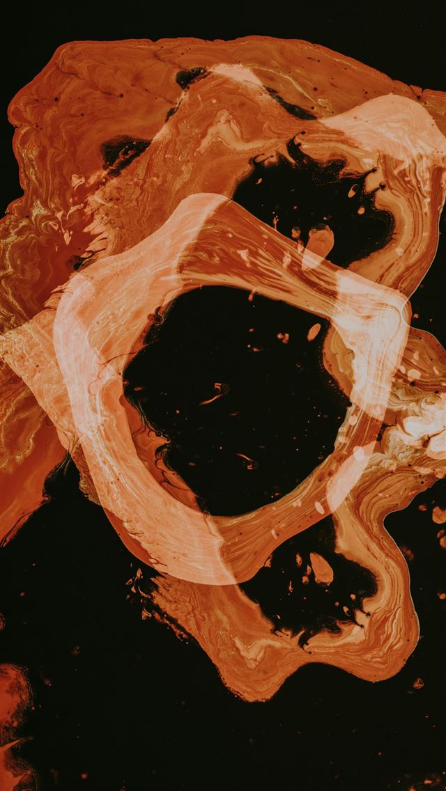 1290x2796 brown and black abstract painting -  iPhone Wallpaper