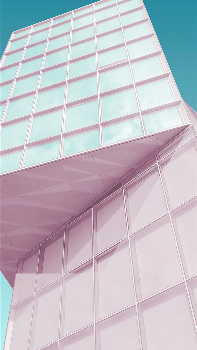 1290x2796 white and pink high rise building -  iphone 14 Wallpaper