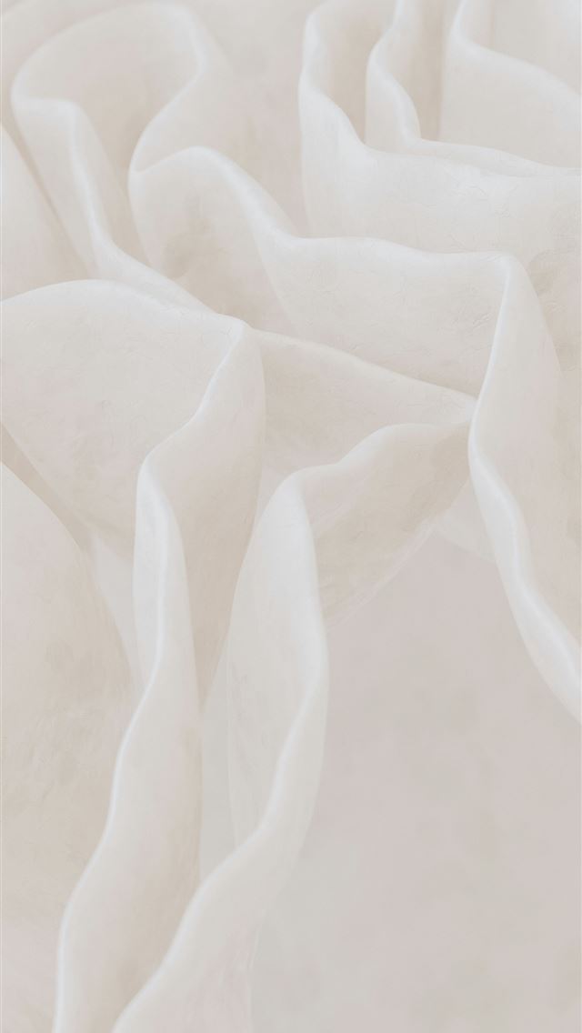1290x2796 Soft white fabric folds with gentle texture  - high resolution iPhone Wallpaper