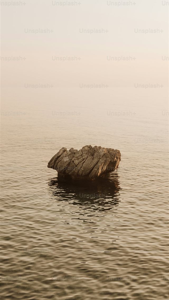 1290x2796 A rock in the middle of a body of water -  iPhone Wallpaper