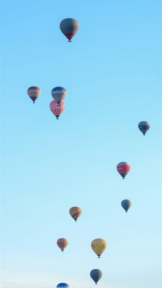 1290x2796 a bunch of hot air balloons flying in the sky -  iPhone Wallpaper