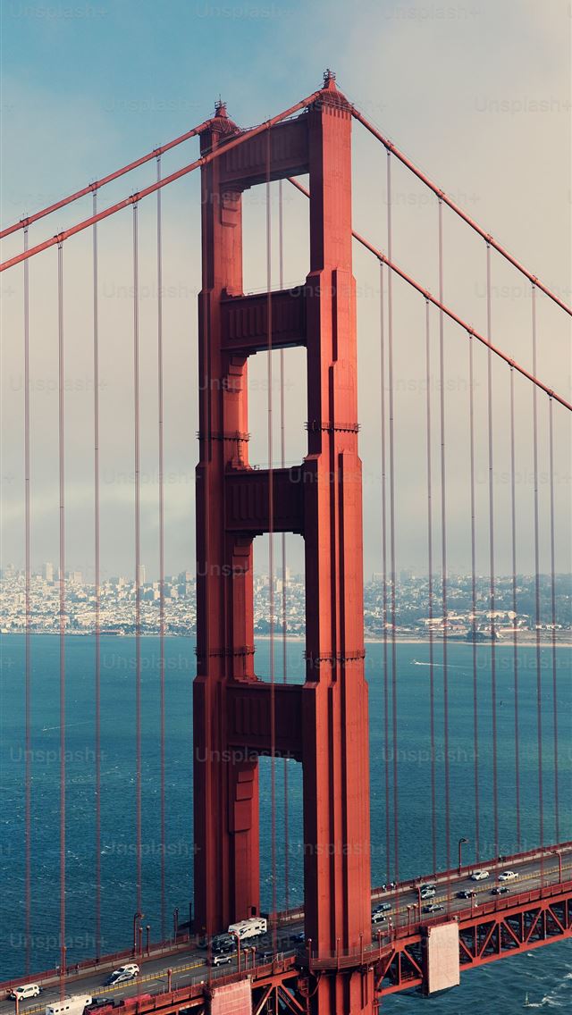 1290x2796 a view of the golden gate bridge in san francisco -  iPhone Wallpaper