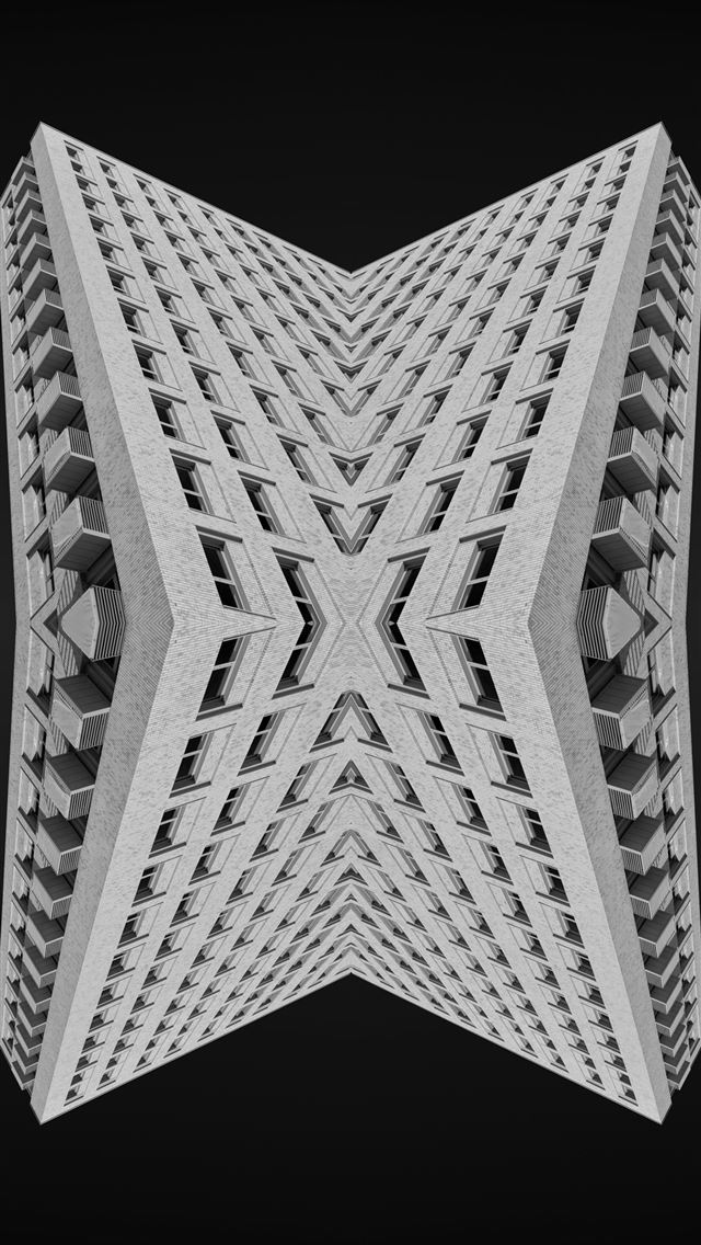 1290x2796 Symmetrical building resembles an x  -  iPhone Wallpaper