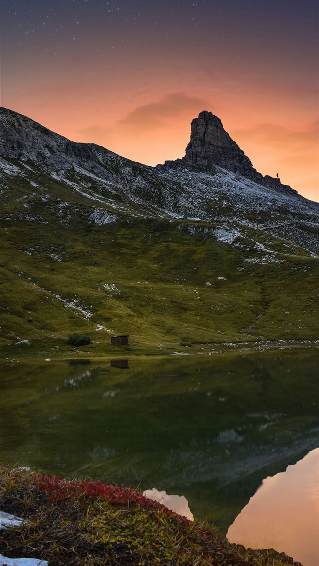 1290x2796 lake surrounded by rock formation -  iPhone Wallpaper