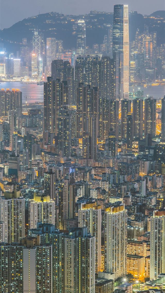 1290x2796 aerial view photography of city -  iPhone Wallpaper