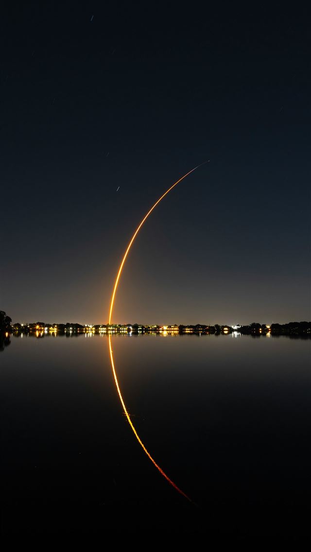 1290x2796 a long exposure photo of a rocket taking off -  iPhone Wallpaper