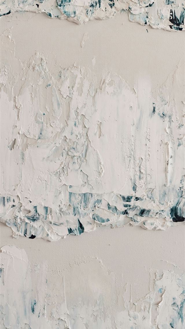 1290x2796 a painting of white and blue paint on a wall -  iPhone Wallpaper