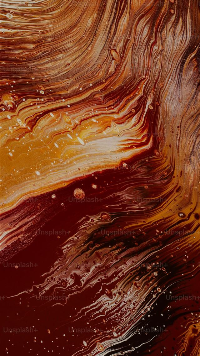 1290x2796 a close up of a painting with brown and yellow col... -  iPhone Wallpaper