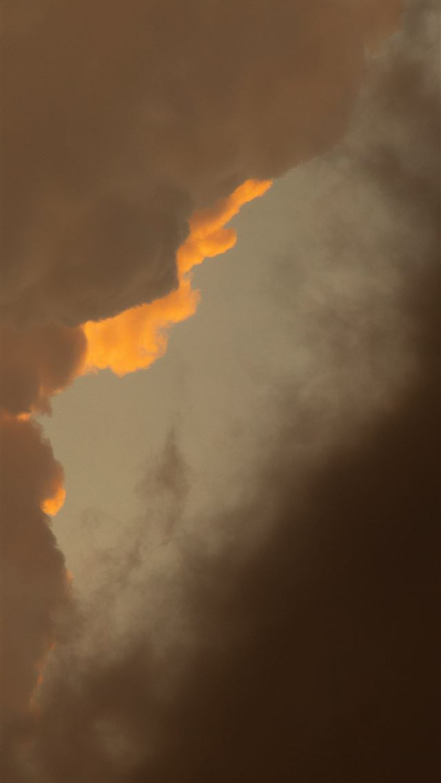1290x2796 orange and white clouds during daytime -  iPhone Wallpaper