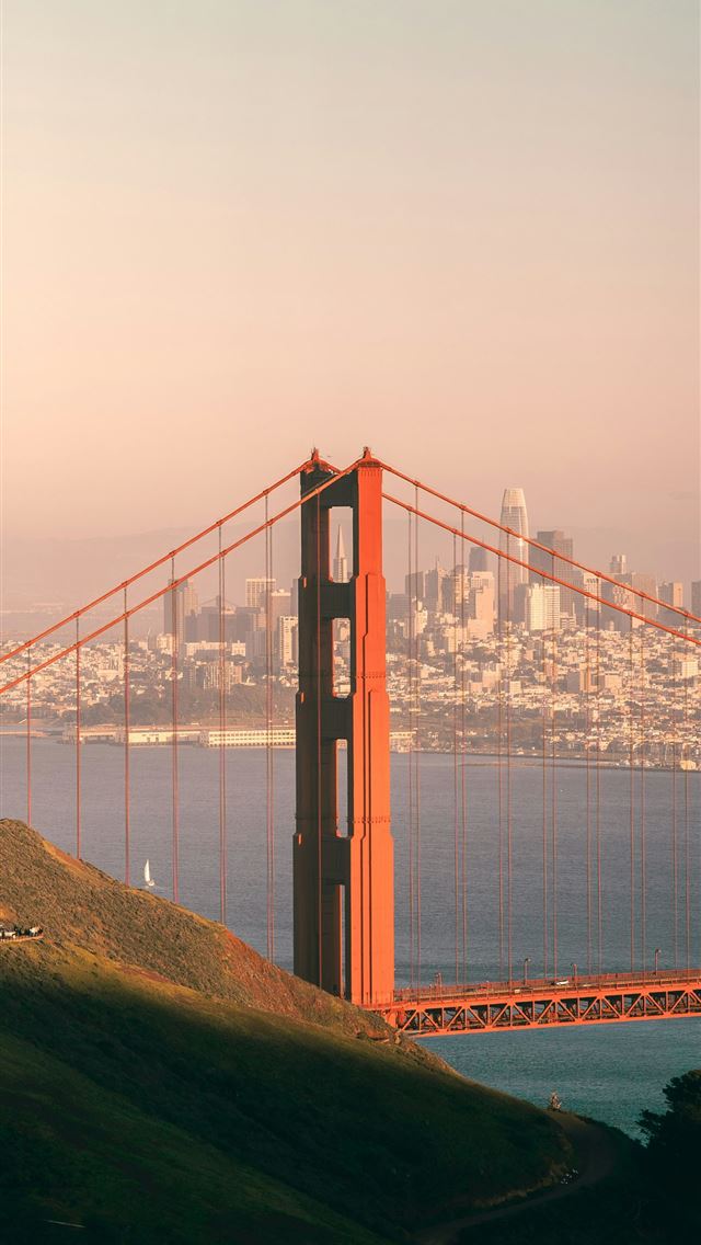 1290x2796 a view of the golden gate bridge in san francisco -  iPhone Wallpaper