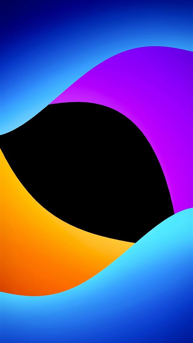 1290x2796 an abstract painting of a black and purple wave -  iPhone Wallpaper