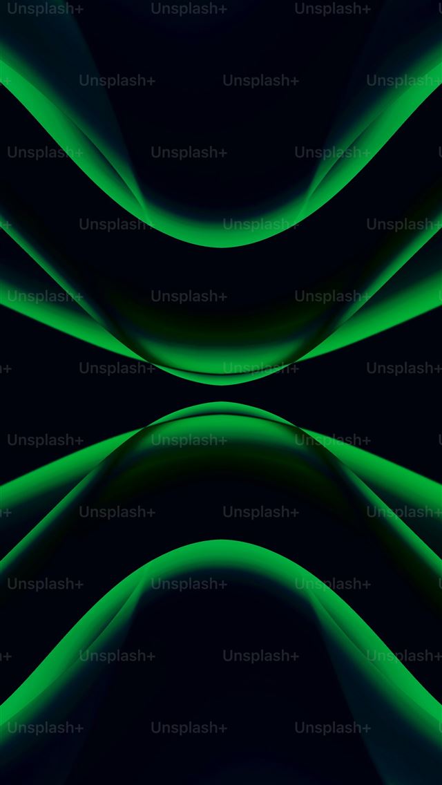 1290x2796 a black and green background with wavy lines -  iPhone Wallpaper