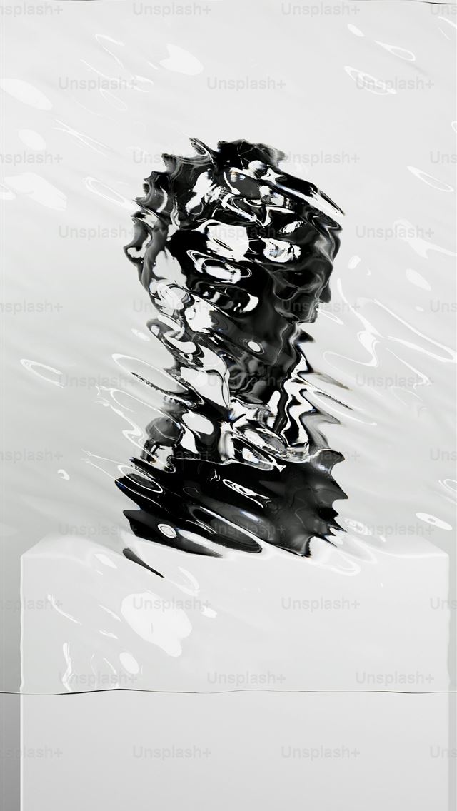 1290x2796 A bust appears distorted behind a glass pane  -  iPhone Wallpaper