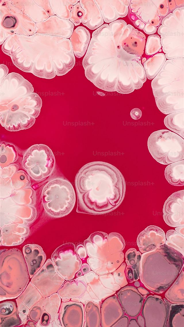 1290x2796 a close up of a red and pink substance -  iPhone Wallpaper
