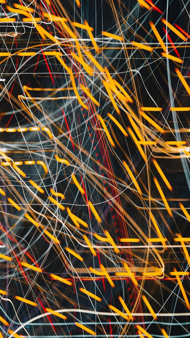 1290x2796 a black background with yellow and red lines -  iPhone Wallpaper