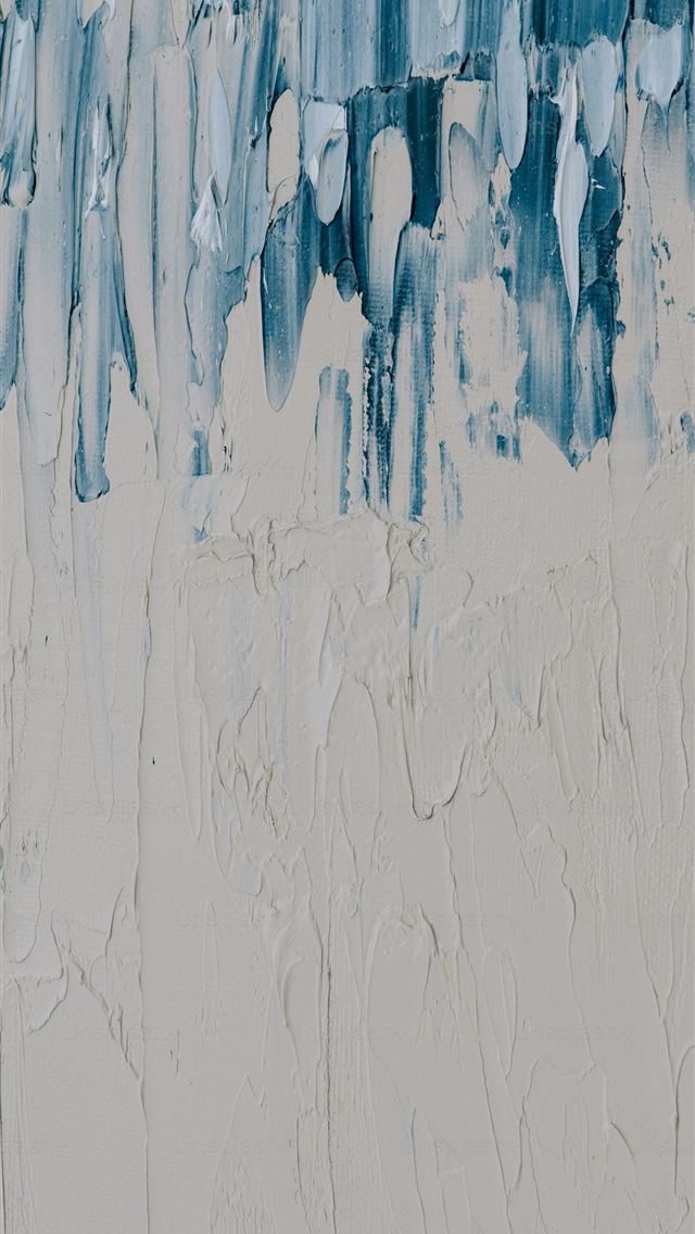 1290x2796 a painting of blue and white paint on a wall -  iPhone Wallpaper