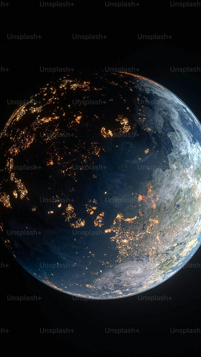 1242x2688 a view of the earth from space at night -  iPhone Wallpaper