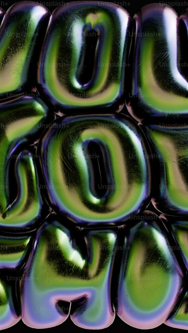 1290x2796 a black background with green and purple letters -  iPhone Wallpaper