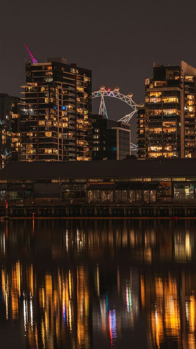 1290x2796 city skyline during night time -  iPhone Wallpaper