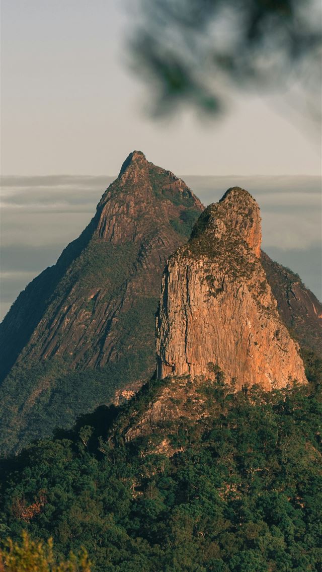 640x1136 brown rock formation under white clouds during day... -  iPhone Wallpaper
