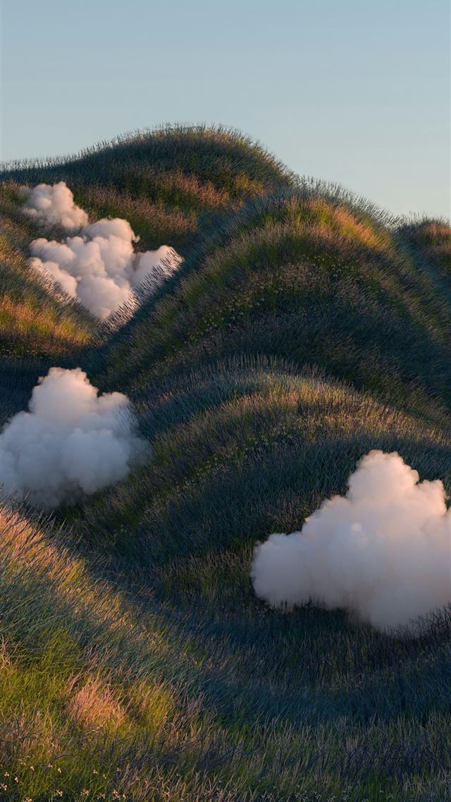 1290x2796 a group of clouds floating in the air -  iPhone Wallpaper